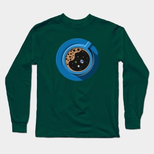 Solar System In A Cup Of Coffee Long Sleeve T-Shirt